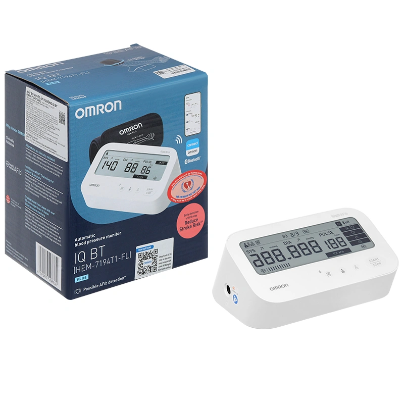 Máy đo huyết áp bắp tay Iq Bt Omron HEM-7194T1-FL - 1